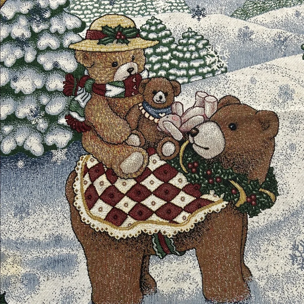 Holiday Tapestry Blanket-Bainbridge Bears
